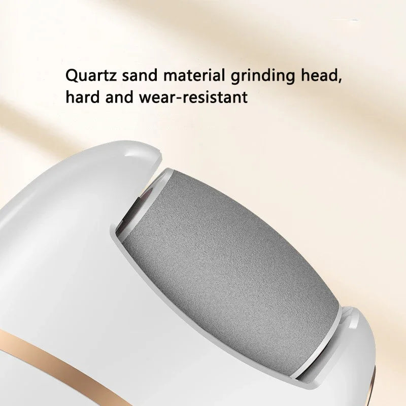 1 PC Electric Foot Grinder, Rechargeable Thick Leather Polishing Foot Grinder, and 2 Different Thickness Grinding Heads Oasis Select