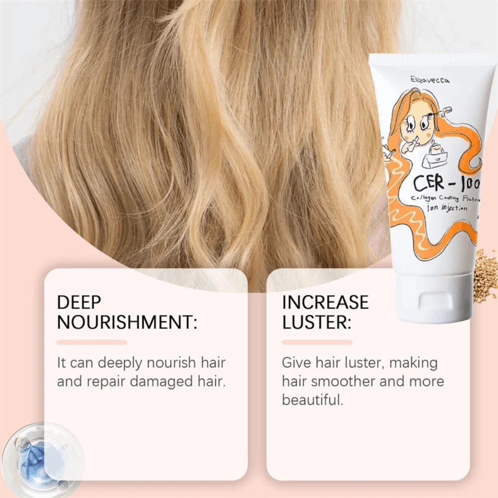 Cer-100 Hair Care - Protein Conditioner Rich in Pig Skin Collagen and Soy Protein Repair Damaged Keratin Hair Conditioner Oasis Select