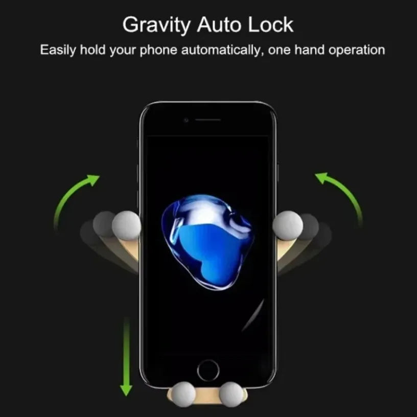 Air Vent Phone Holder Gravity Phone Mount Smartphone GPS Support Universal Auto Phone Stand for 4-6 Inches For Iphone Samsung Oasis Select