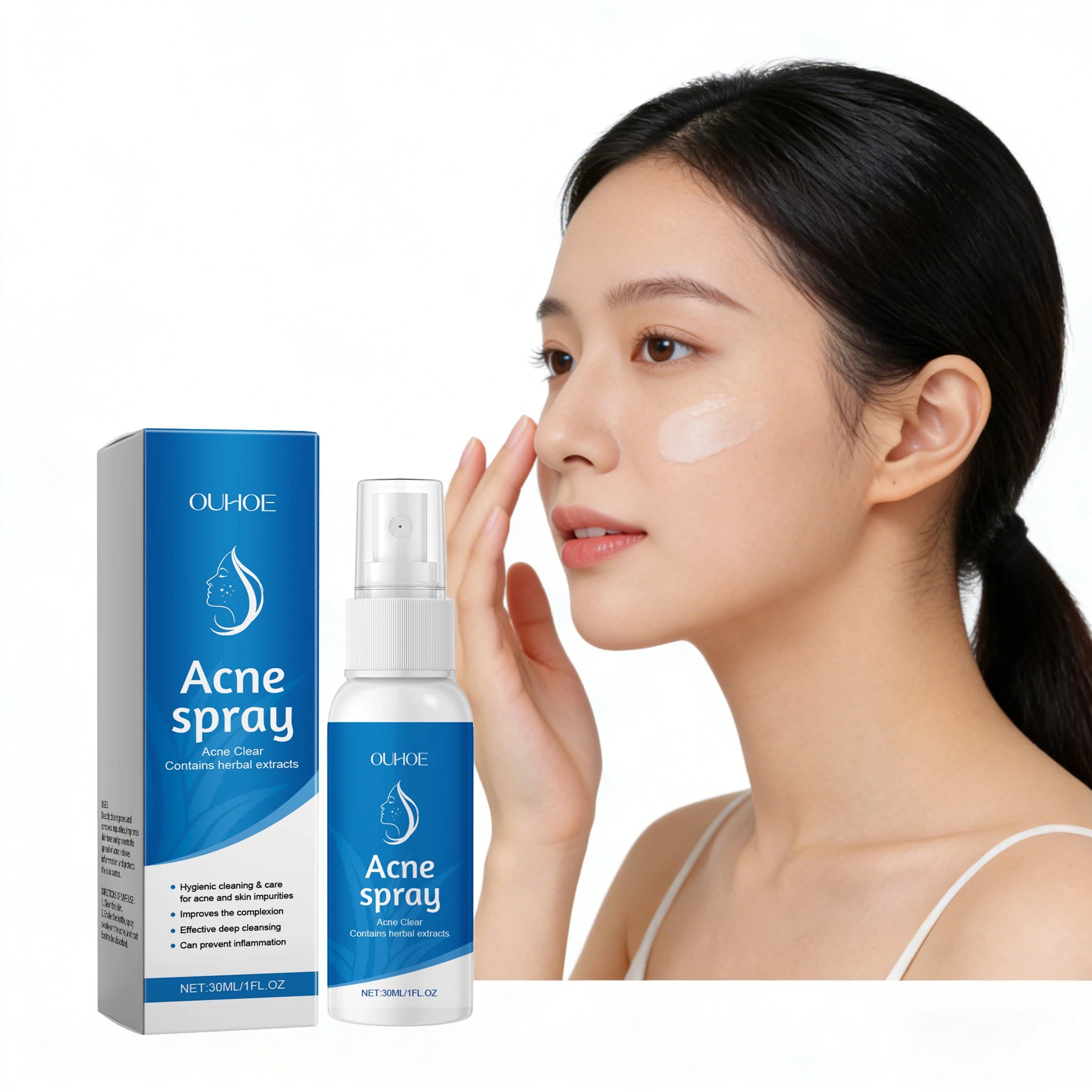 30ML Herbal Soothing Face Spray Deep Nourishing Relief Discomfort Reduce Reness Moisturizing Refreshing Face Acne Care Spray Oasis Select