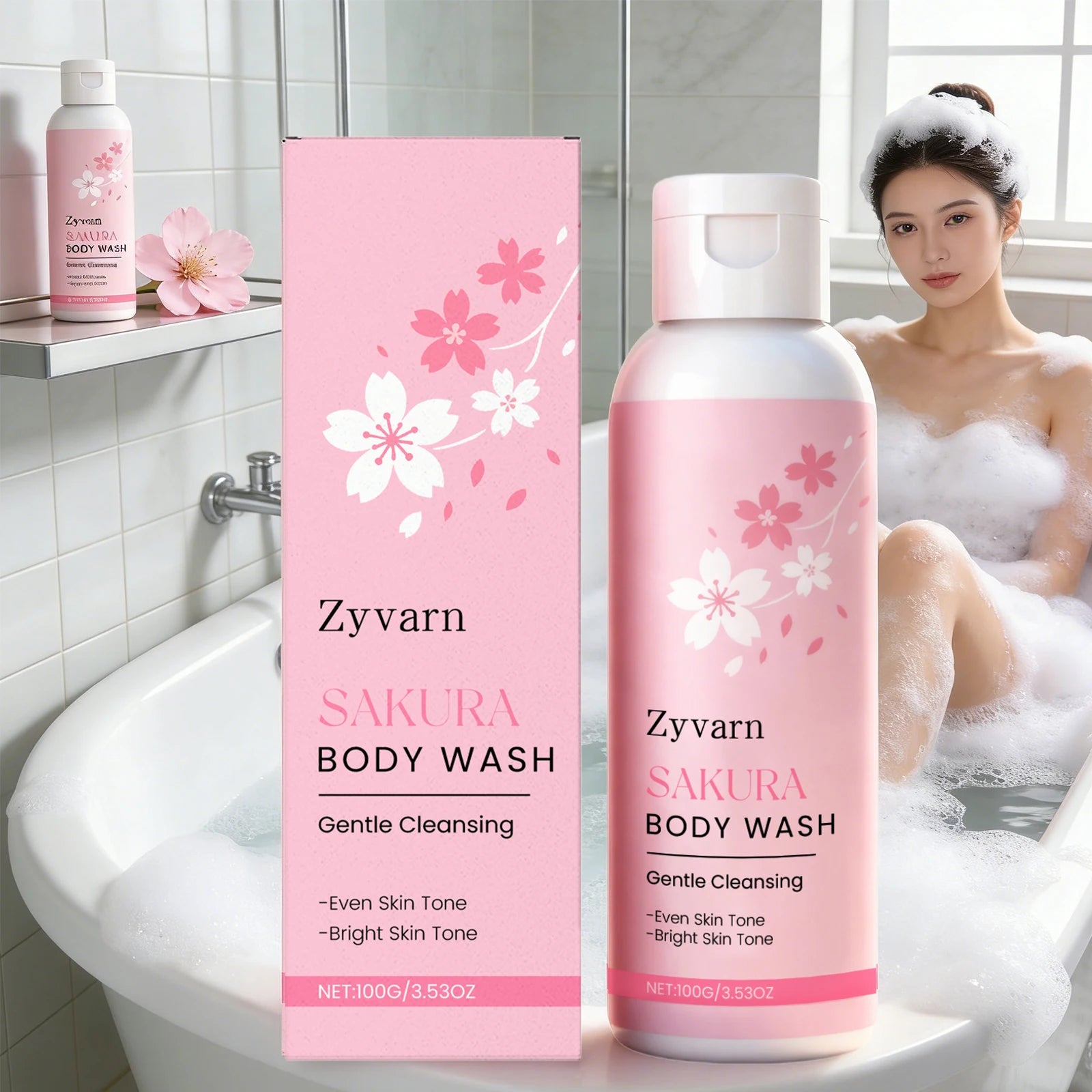 Sakura Body Wash – Moisturizing, Deep Cleansing & Fragrance