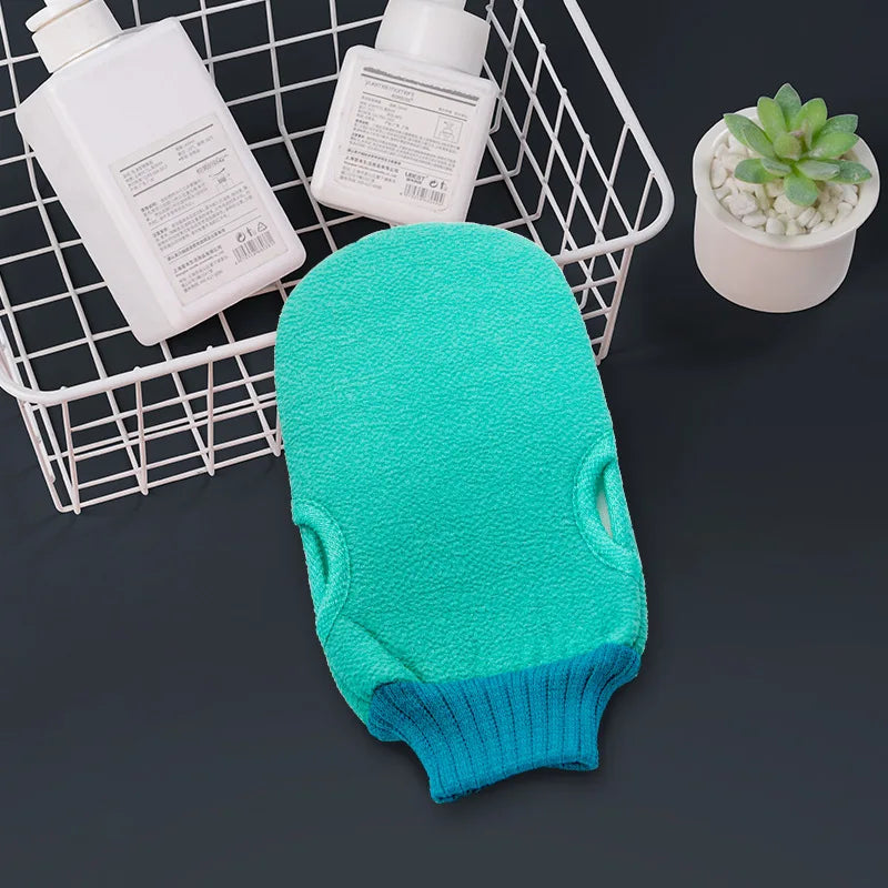 Exfoliating Glove - Exfoliate Glove For Dead Skin Bath Exfoliating Gloves For Shower Spa Massage Body Scrub Oasis Select green