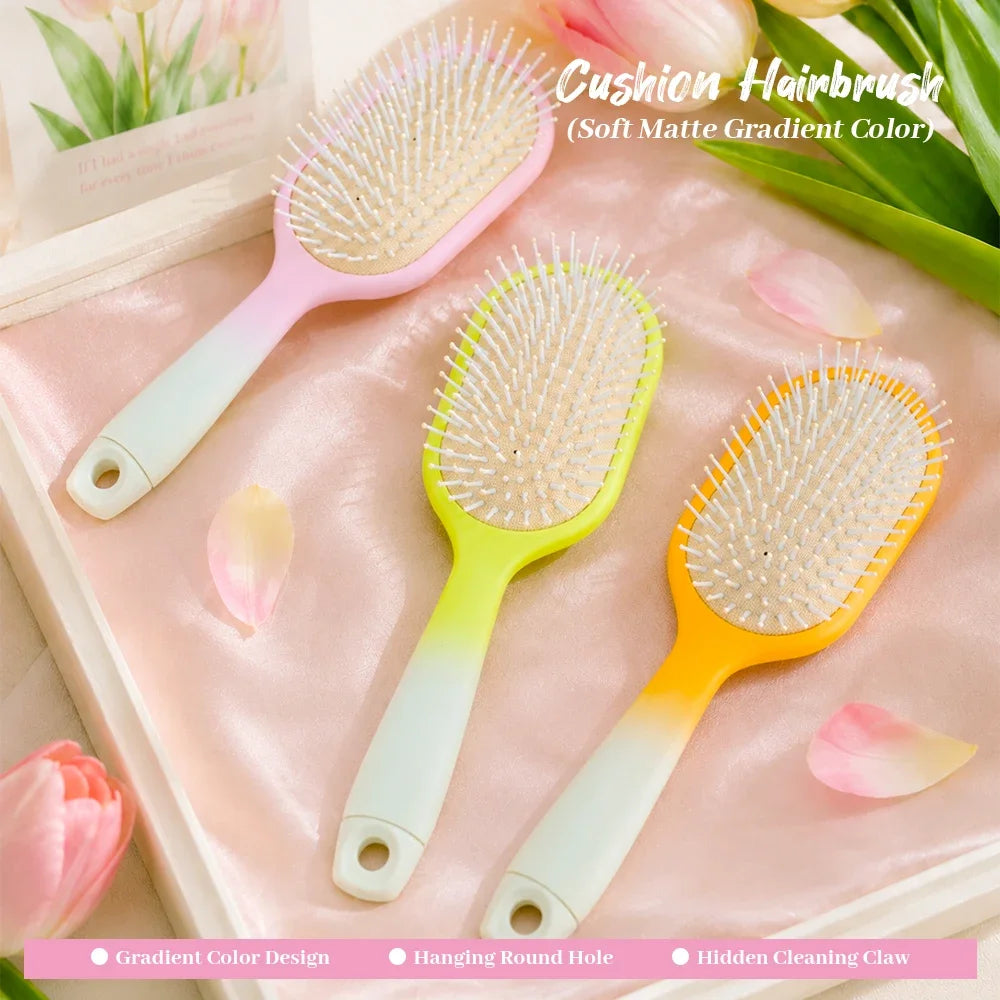 Gradient Air Cushion Hair Brush – Anti-Static Scalp Massage Comb