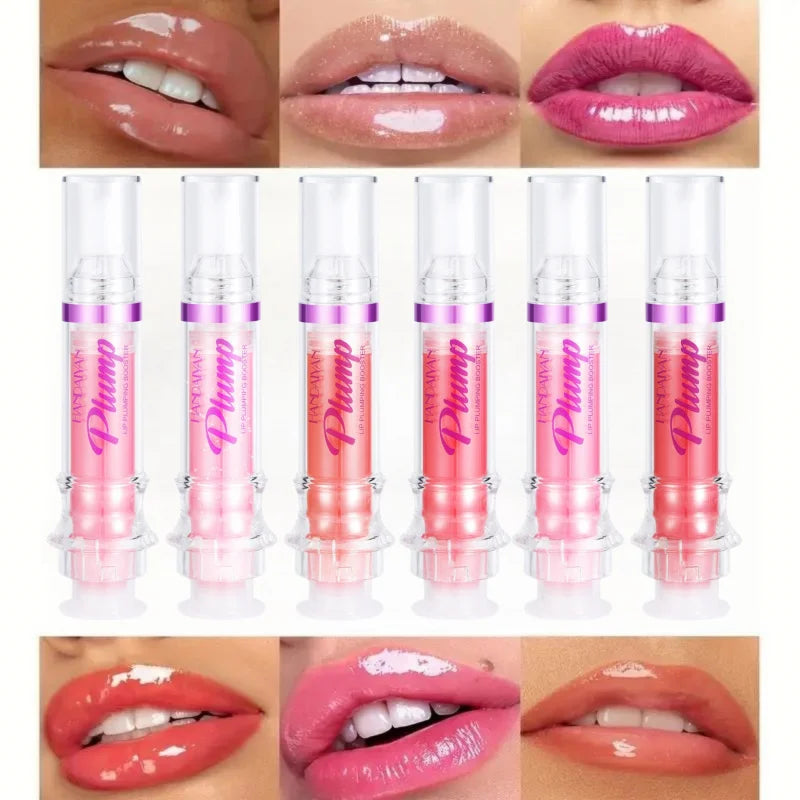 HANDAIYAN 6-Piece Mirror Lip Gloss Set – Glossy & Moisturizing