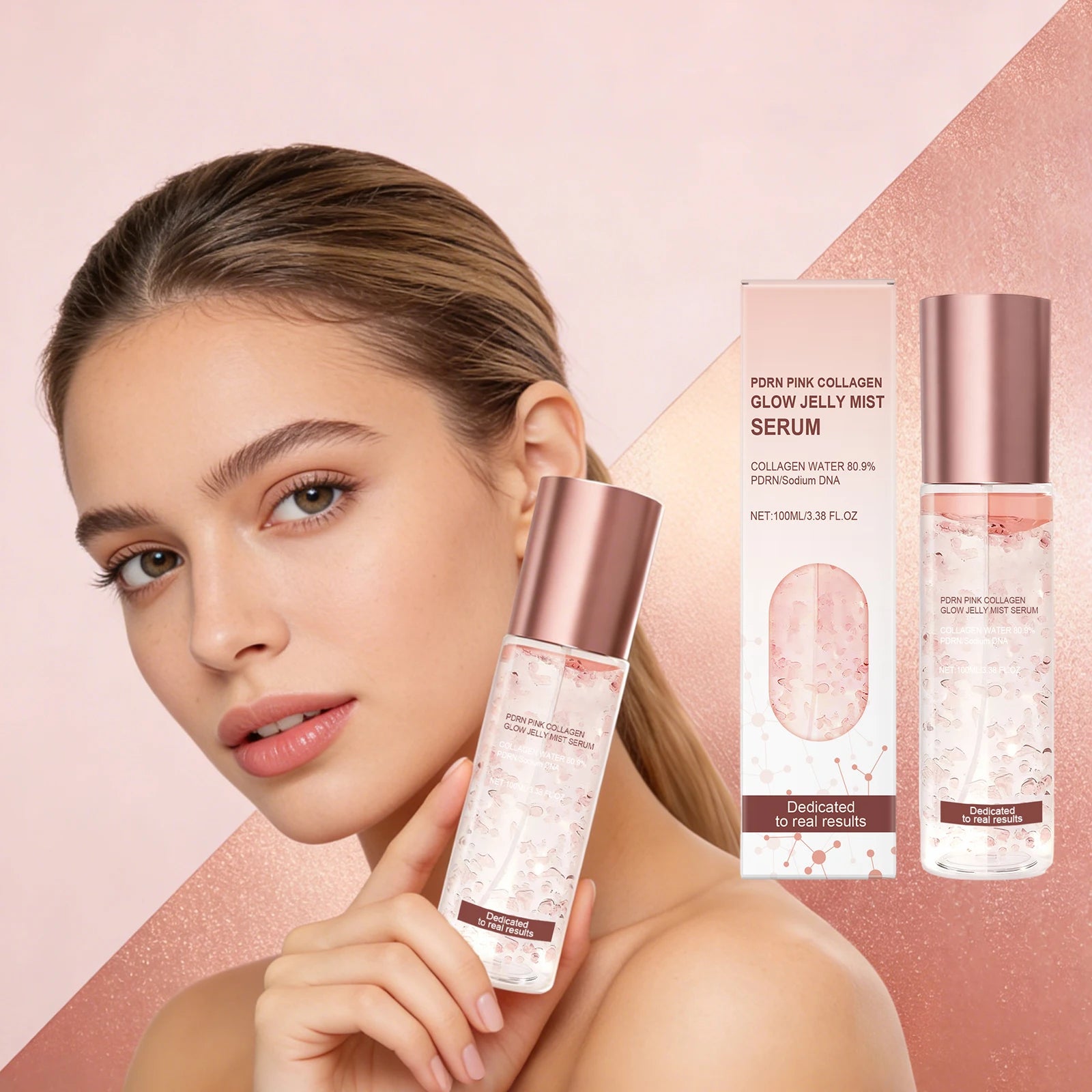 Hyaluronic Acid Face Essence Boost Skin Hydration Calm Facial Redness Firm Brighten Tone Light Texture Collagen Jelly Mist Serum Oasis Select