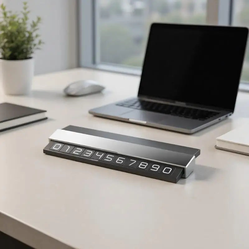 Car Phone Number Temporary Car Parking Card Plate Luminous Phone Number Holder Hidden Parking Telephone Number Plate Accessories Oasis Select