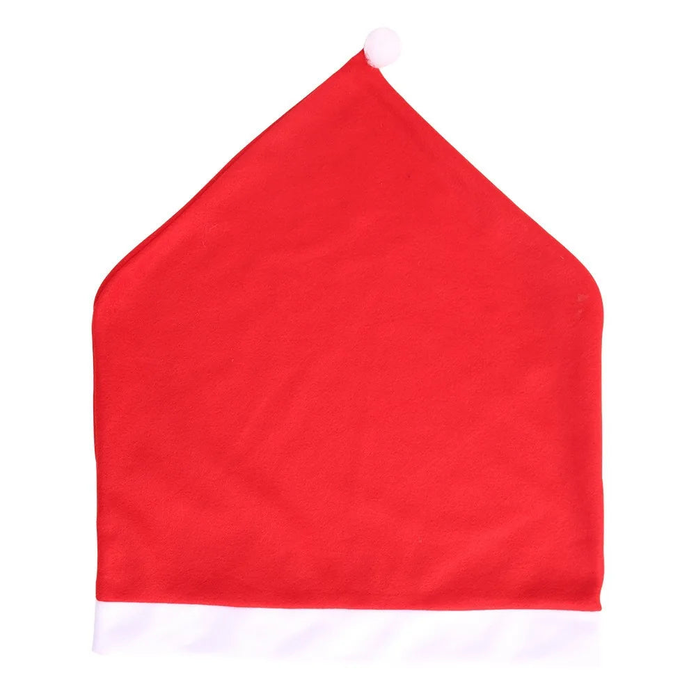 New Christmas Chair Cover Chair Cover Red Wedding Meeting Flannel Chair Cover Restaurant Hotel Dining Table Decoration Oasis Select