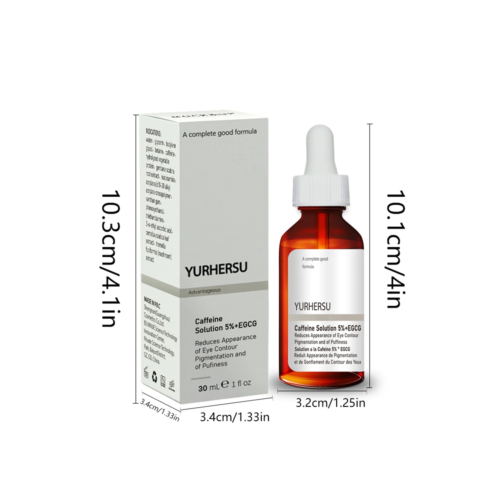 YURHERSU Caffeine Eye Serum – Depuff & Revitalize Eyes Eye Serum Oasis Select