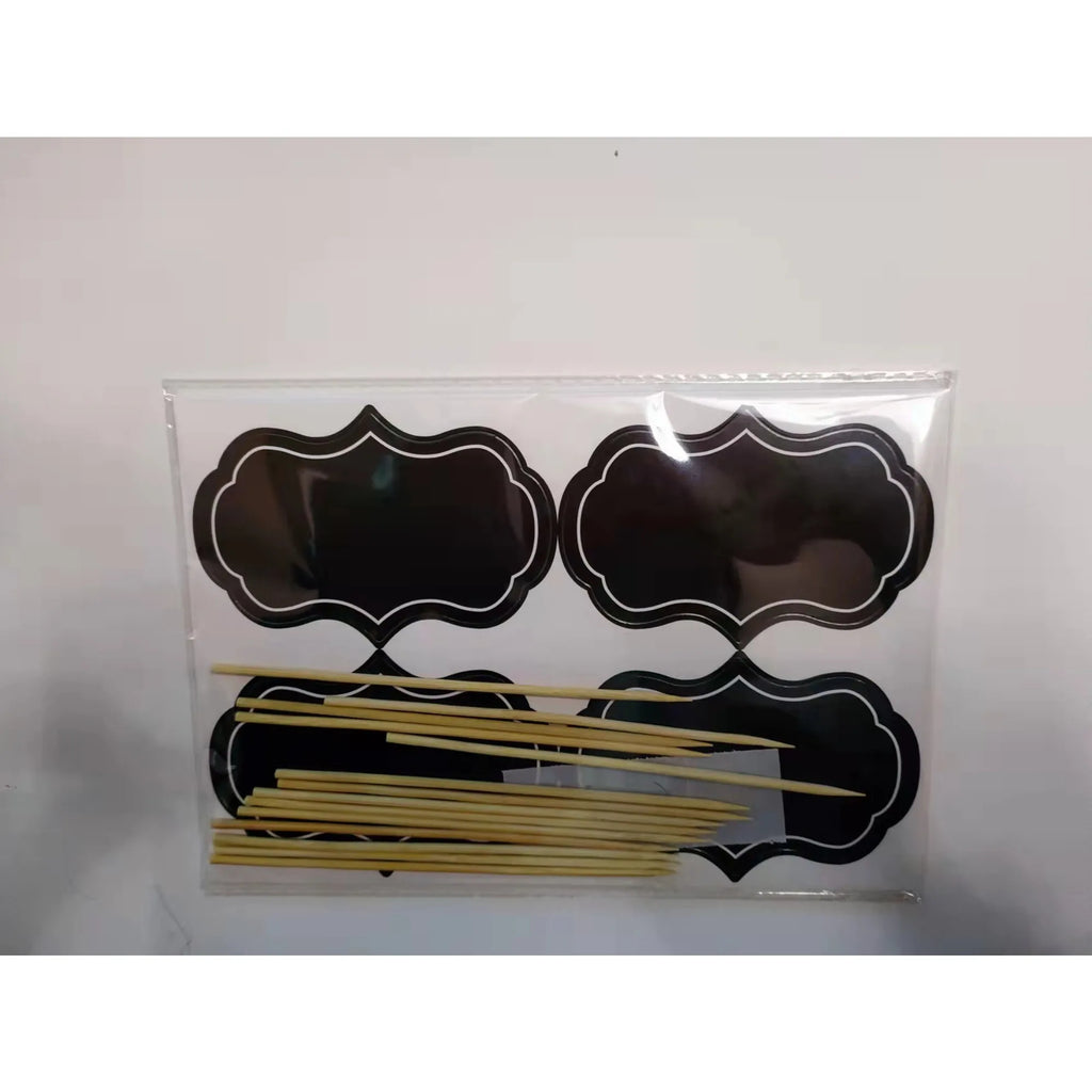 1 Set Mini Blackboard Paperboard Message Slate Business Card Holder Memo Label Brand Number Table Price For Party Decor Supplies Oasis Select A-24pcs 9x15cm