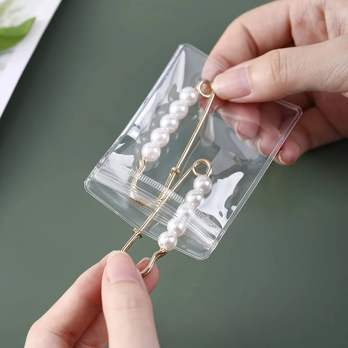 20pcs,Transparent PVC jewelry bag, jewelry zipper storage bag, ring, earring, necklace anti-oxidation packaging bag Oasis Select