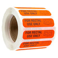 Orange“Only for Direct Intestine Use” 500Pcs 0.39*1.5in Waterproof Prank Mark Decorative Label Sticker Oasis Select 01145