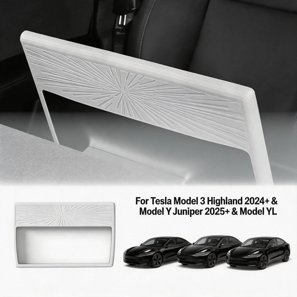 Durable Perfect Fit for Tesla Model 3 Highland 2024+ Model Y Juniper 2025+ Model YL Screen Frame Strip White Edge Protector Oasis Select WHITE