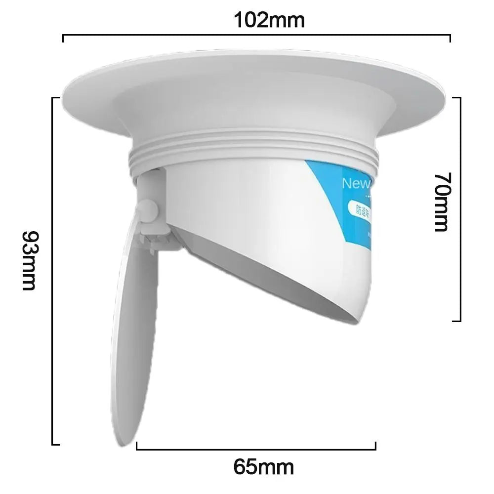 Anti-Odor Squatting Pan Anti-smell Plug white Deodorize Anti-blocking Cover Plastic Prevent Sewage Overflow Toilet Fitting Oasis Select