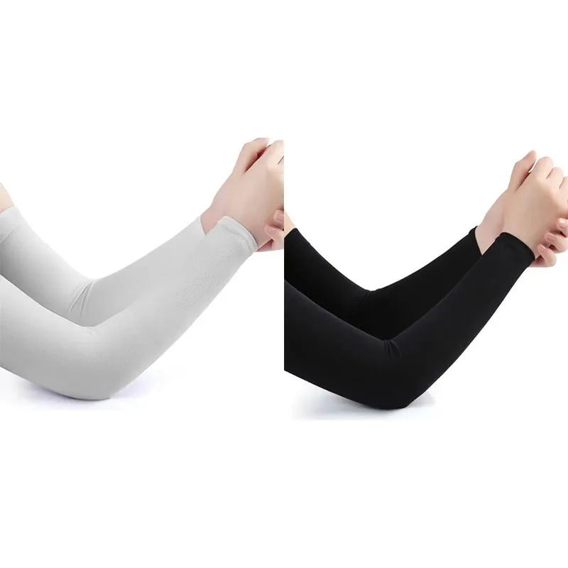1/2pair Unisex Arm Guards for Men Women, Sleeve Warmers, Sports Sleeves, UV Sun Protection, Hand Cover, Support, Running Fishing Oasis Select 2pairs mix-A 2