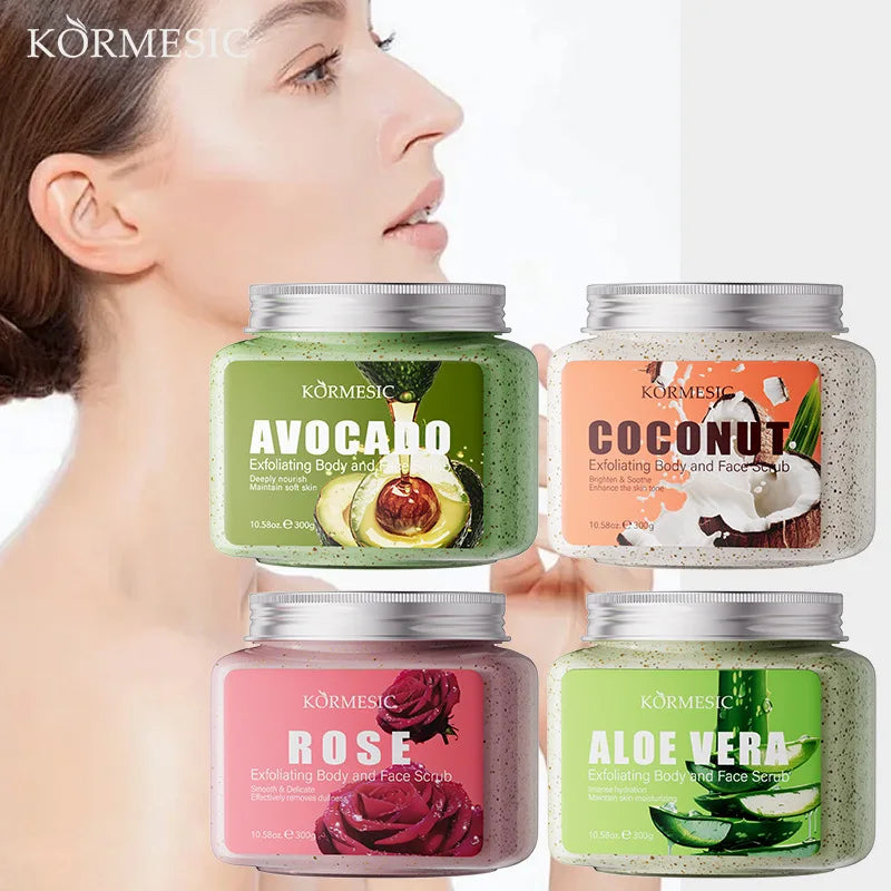 Avocado Face & Body Scrub Cream – Exfoliating Moisturizer Exfoliating Scrub Cream Oasis Select
