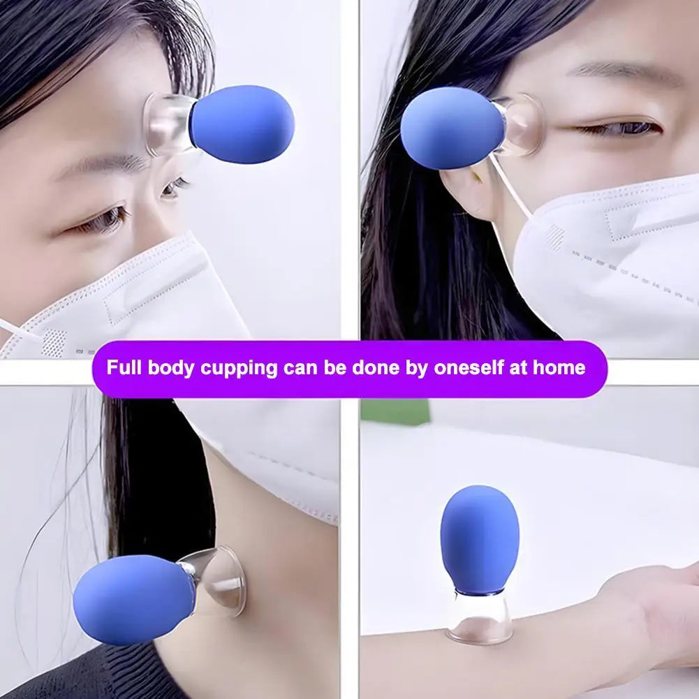 Silicone Facial Cupping Device – Vacuum Anti-Aging Massager