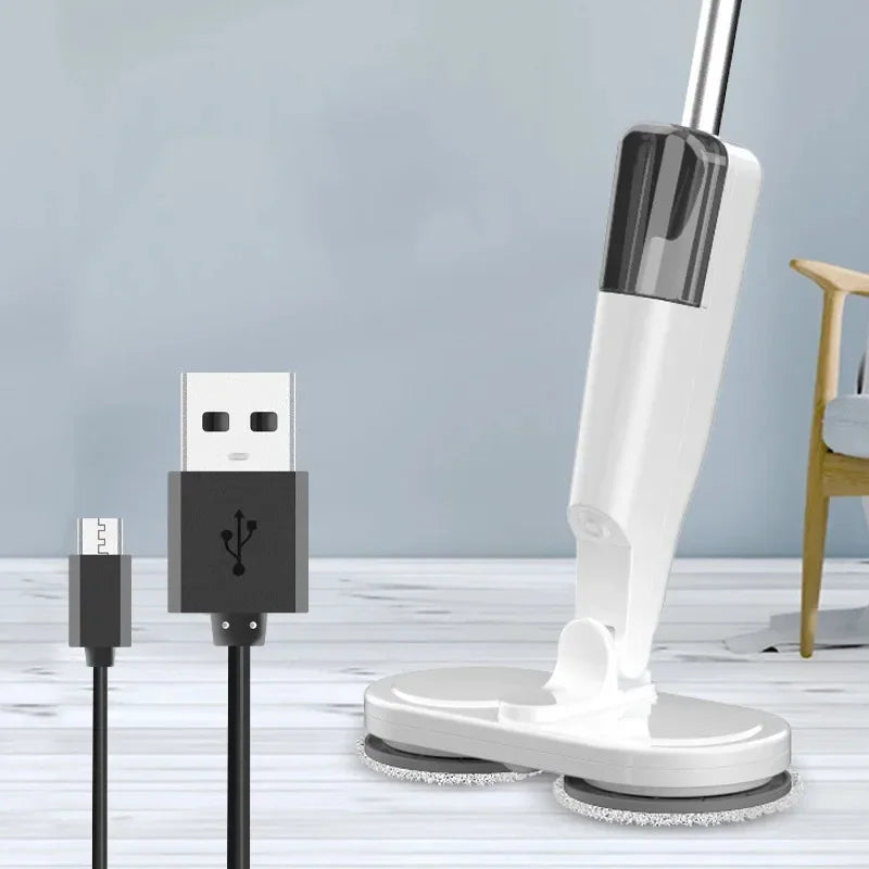GUOHE Wireless Electric Mop with Spray & Steam | USB Rechargeable