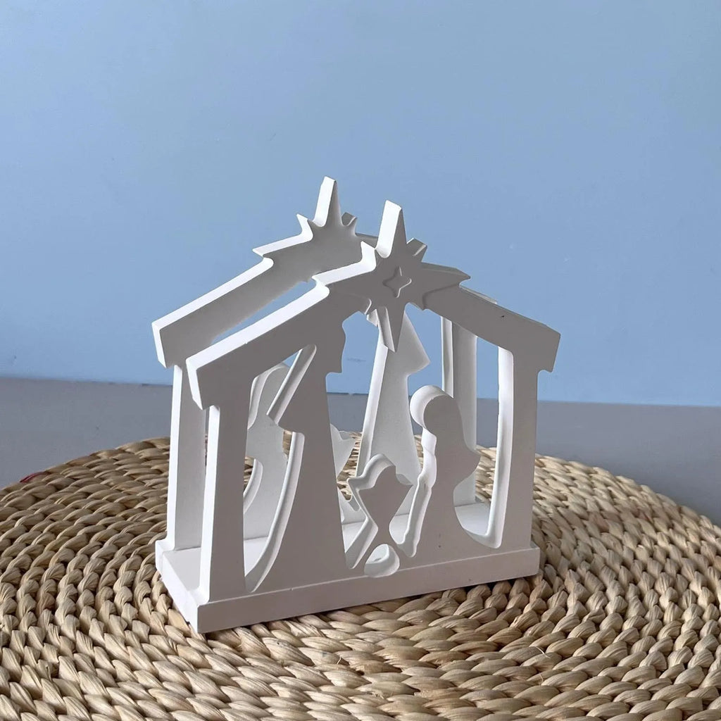 Gypsum Drip Mould Versatile Prayer Holder Mold Christmas Tree Mold Holiday-Themed Christmas Tissue Box Mould For Living Room Oasis Select