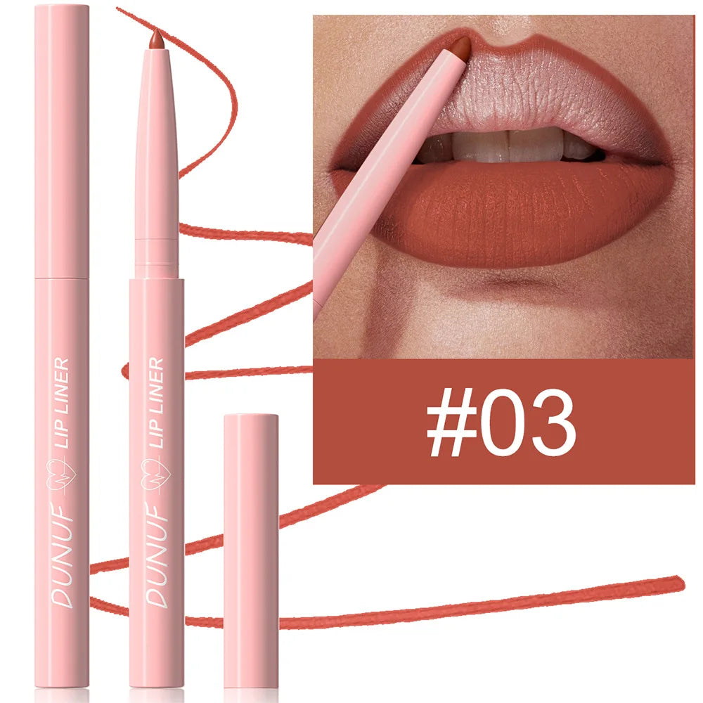 1 PCS Matte Velvet Lipliner | Lipstick Waterproof Long-lasting Non-stick Cup High Pigment Multifunctional Bright Red Nude Y2K Oasis Select 03 0.25g