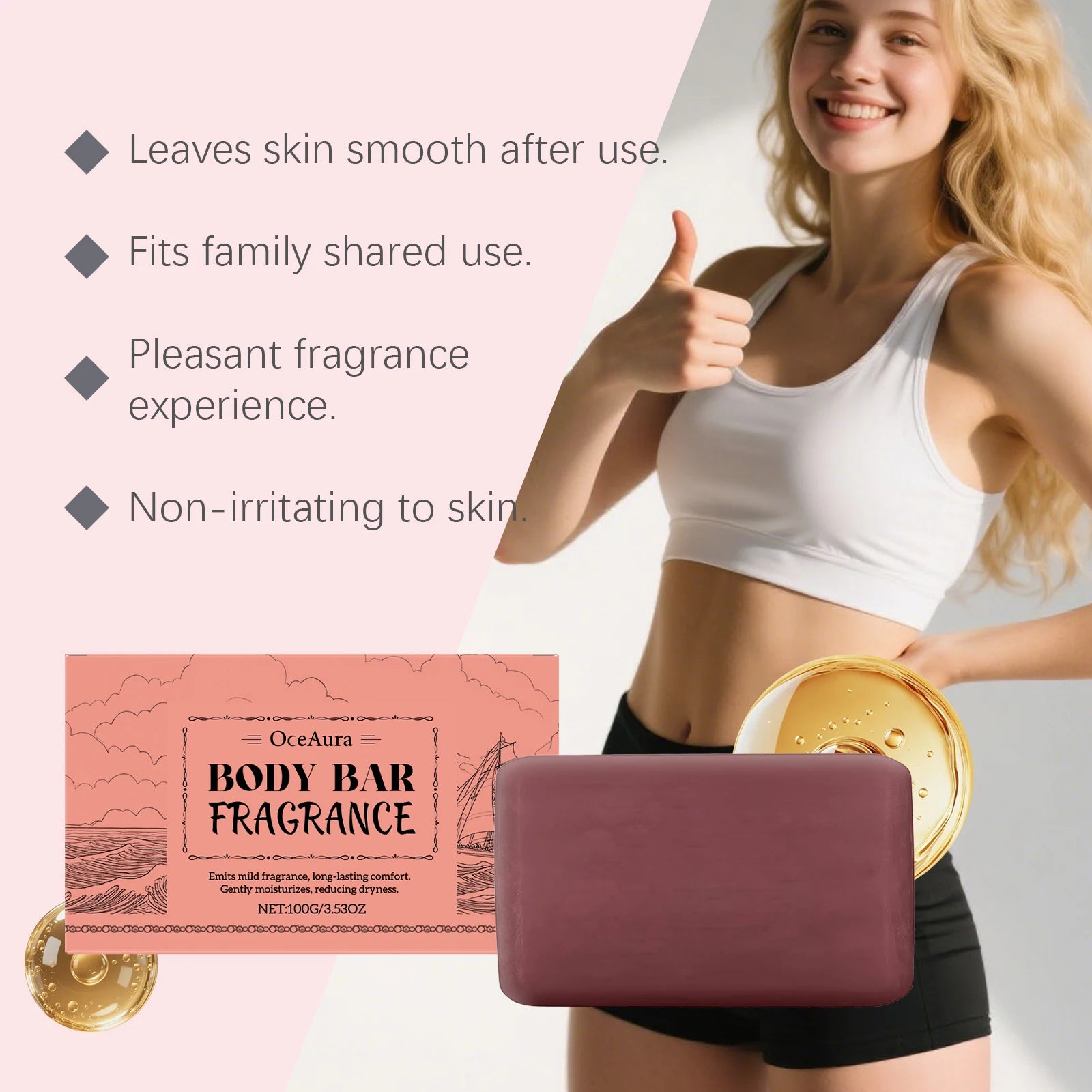 Hoygi Sandalwood Soap Bar – Natural Moisturizing Body Cleanser Body Bar Soap Oasis Select