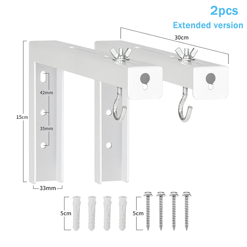Universal Adjustable Projector Screen Mounting Hook Projection Screen Wall Hanging L-Bracket Movie Screen Curtain Mount Hook Kit Oasis Select A3