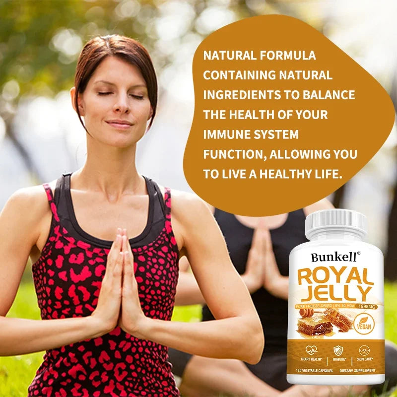 Royal Jelly 1995mg – Immune, Joint & Heart Support Capsules Royal Jelly Supplement Oasis Select