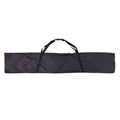 182cm PortableSki Bag Waterproof Polyester Ski Board Zippered Carrying Case with Easy-Carry Handle Oasis Select Black