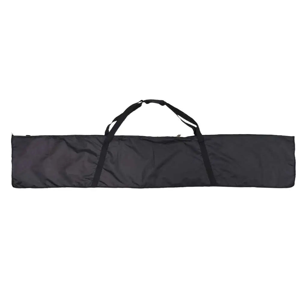 182cm PortableSki Bag Waterproof Polyester Ski Board Zippered Carrying Case with Easy-Carry Handle Oasis Select Black