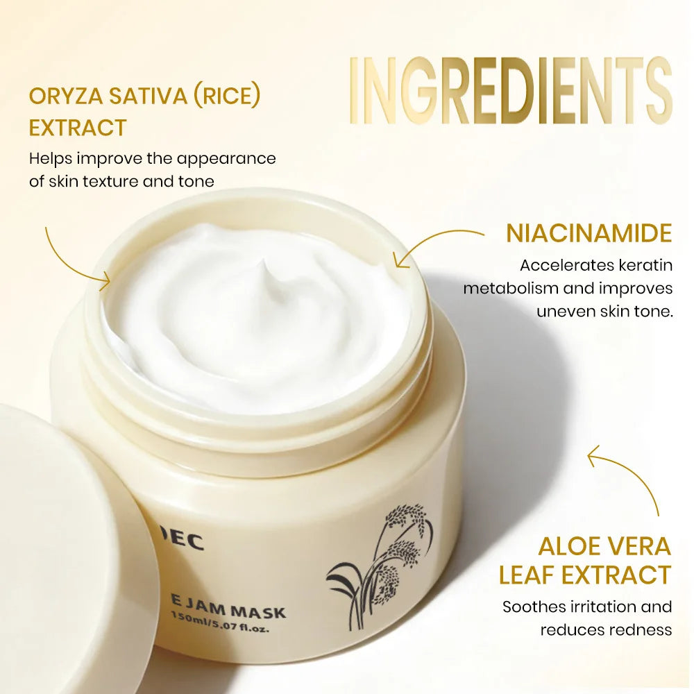 Rice Jam Face Mask – Brightening, Hydrating & Pore Minimizing