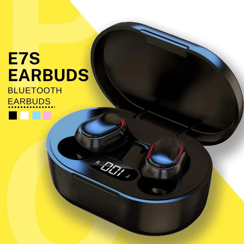 E7S TWS Wireless Headphones Bluetooth Earphone Control Sport Headset Waterproof Microphone Music Earphone Work On All Smartphone Oasis Select