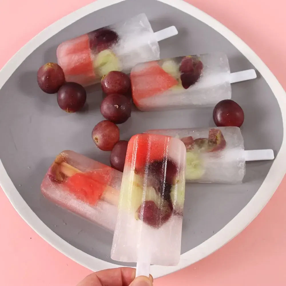 4-Link Old Popsicle Mold With Lid Home Made Homemade Mung Bean Popsicle Homemade Ice Cream Frozen Ice Cream Molds Oasis Select