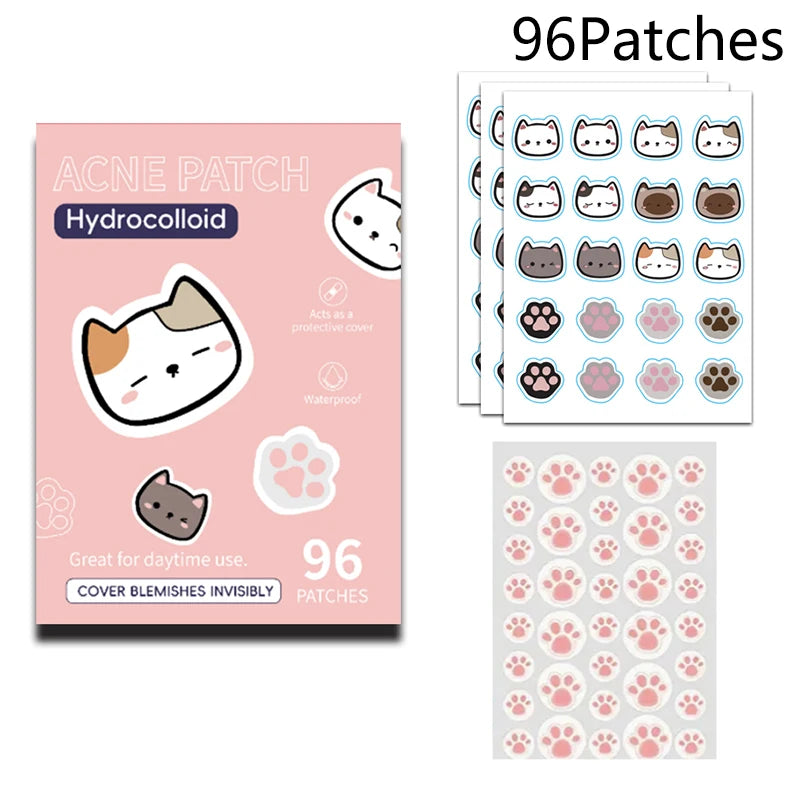 24-720pcs Hydrocolloid Invisible Breathable Pimple Patch Acne Removal Acne Cover Face Spot Pimple Patch Skin Care Stickers Oasis Select MR-03