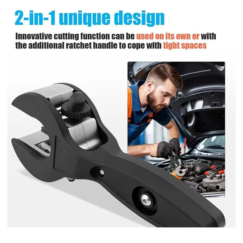 LIKE WISH Versatile Ratcheting Tubing Cutter: Easily Handles 1/4In To 7/8In Copper, PVC, And Metal Pipes Oasis Select