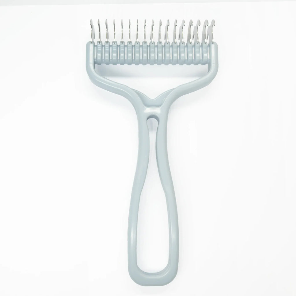 Cat Brush Pet Knot Comb 2 in 1 Dogs Cat Fur Knot Cutter Pets Hair Removal Comb Dog Grooming Shedding Tools Pet Cleaning Supplies Oasis Select Blue S