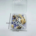 Ocean Style Nail Glitter Decorations – Star Moon Conch Resin