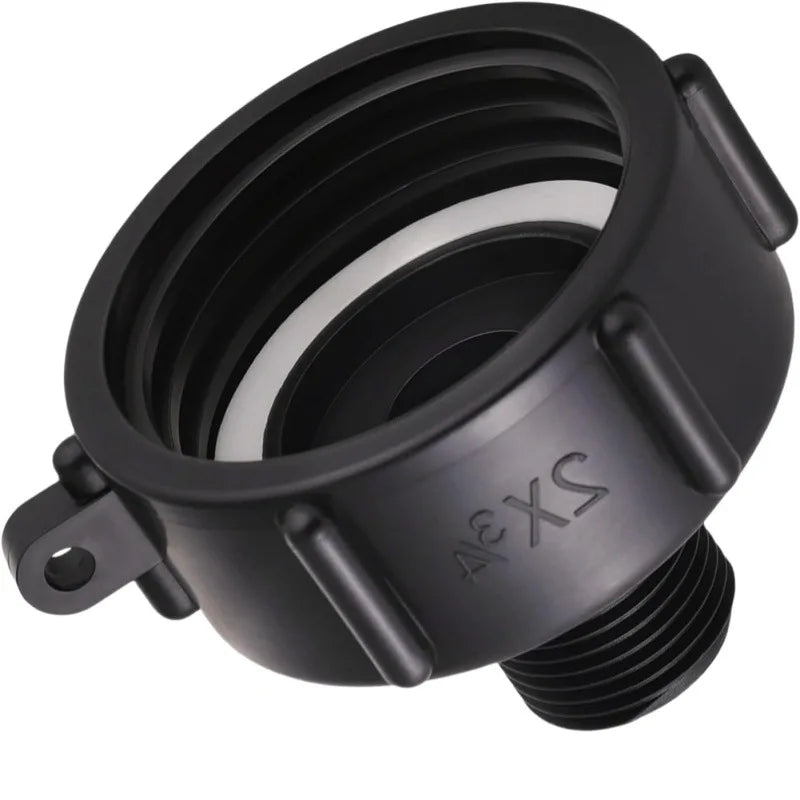 Water Tank Conversion Adapter 1/2' to 4' IBC Fine to Coarse Thread for 1000L Barrel Garden Irrigation Valve Fittings Oasis Select S60 Coarse thread