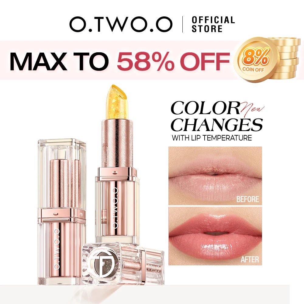 O.TWO.O Color Changing 3-in-1 Lip Balm & Glossy Lipstick