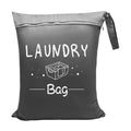 Waterproof Travel Laundry Bag – Wet Dry Organizer & Zipper Travel Laundry Bag Oasis Select Gray