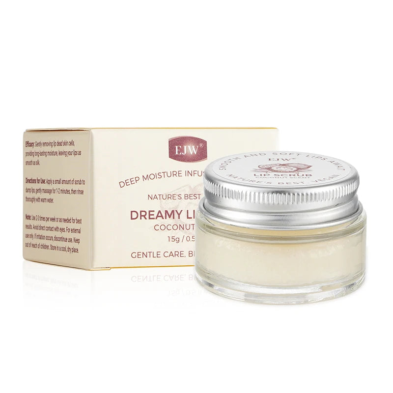 Strawberry Sugar Lip Scrub – Exfoliator & Moisturizer for Dry Lips Sugar Lip Scrub Oasis Select Coconut 15g