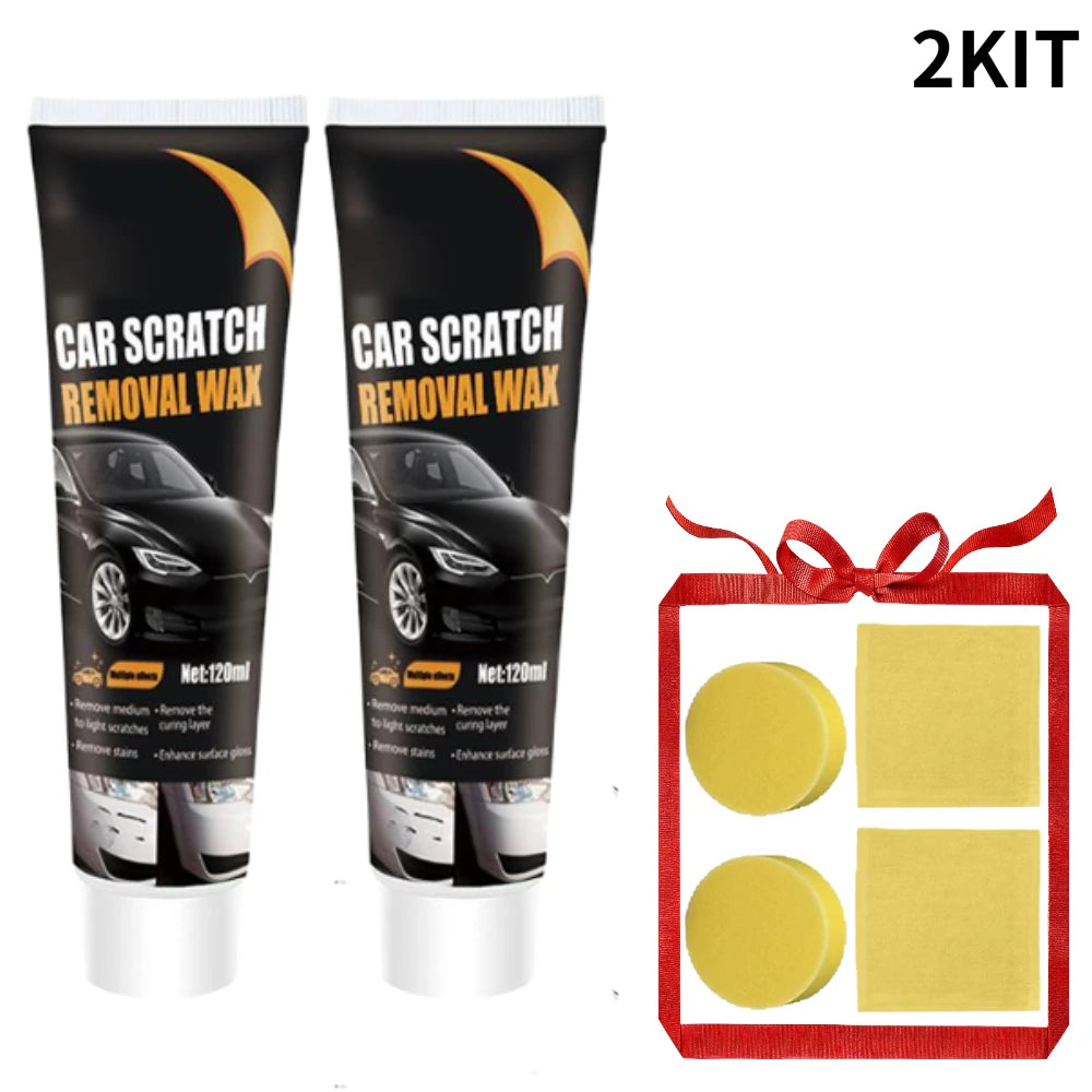 Car Scratch Repair Wax with Sponge Paint Care Polishing Anti-Scratch Protection Swirl Remover Multi-Purpose Maintenance Wax Oasis Select 2kit