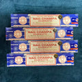 4 Boxes MONEY MATRIX Incense Sticks - Mixed Flavor Satya Handmade Sandalwood/Lavender/BLACK OPIUM/PALO SANTO/Super Hit/NAGCHAMPA Oasis Select NAGCHAMPA