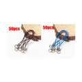 50/100pcs Wire Cord Mobile Phone Craft Pendant Lanyard DIY Handmade Materials Key Ring DIY Toys Pendant Clips Lanyard Accessorie Oasis Select 100pcs mix