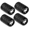 4Pcs Anti-Rust Anti Dust Valve Stem Cover,Car Tire Valve Caps for Bronco,Universal for Cars Trucks Motorcycles and Bikes Oasis Select black