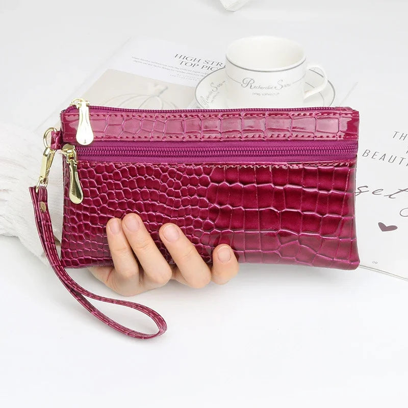 Women's PU Leather Coin Purse | Small Wrist Clutch Wallet Wrist Clutch Wallet Oasis Select