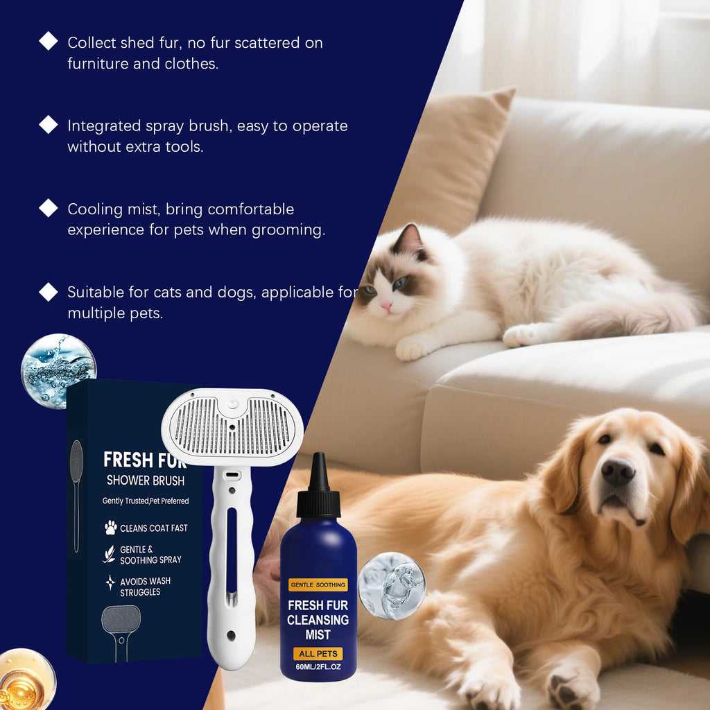 Pet Hair Cleaning Spray Suit Softens and Smoothes Matted Fur Remove Odor Combing and Knotting Fluffy Hair Refresh & Deodorizing Oasis Select