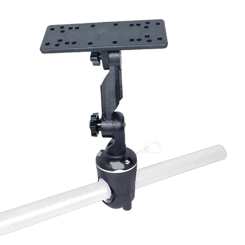 Kayak Canoe Fishfinder Mount Boat Sonar Holder for Garmin, Lowrance & Raymarine Marine Dinghy PVC Boat GPS Holder Plate Oasis Select Handrail Base