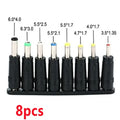 34PCS 8PCS DC Female 5.5mmx2.1mm Power Adapter Plug Jack Sets Connector Kits for Lenovo Thinkpad Laptop Power Supply Plug Oasis Select 8pcs