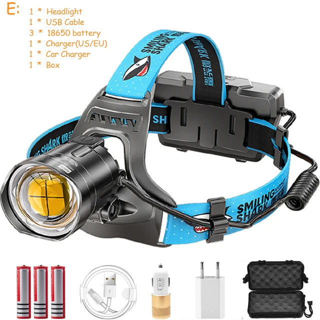 POCKETMAN XHP100 LED Headlamp USB Rechargeable Waterproof