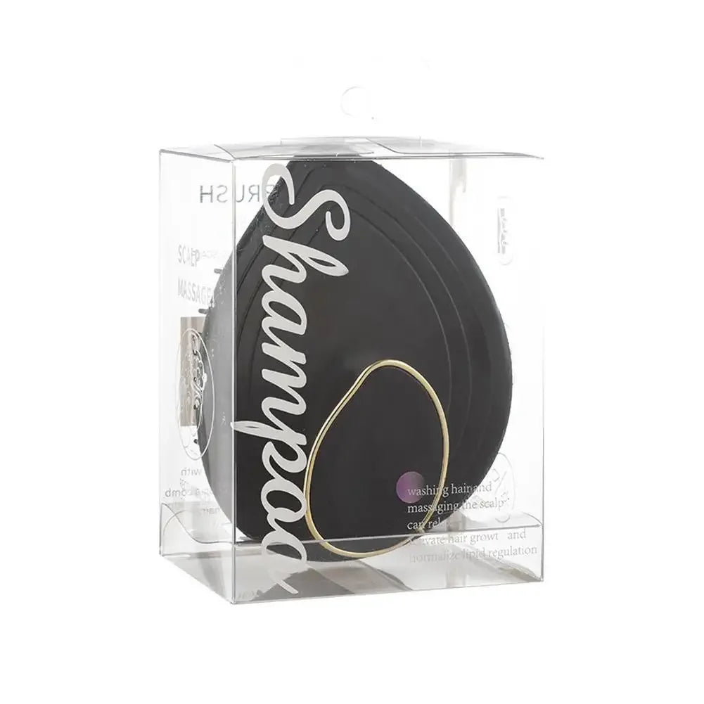 Scalp Massage Shampoo Comb Deep Cleans Scalp Improves Scalp Health and Reduces Hair Loss Salon Hairdressing Tools Oasis Select BLACK