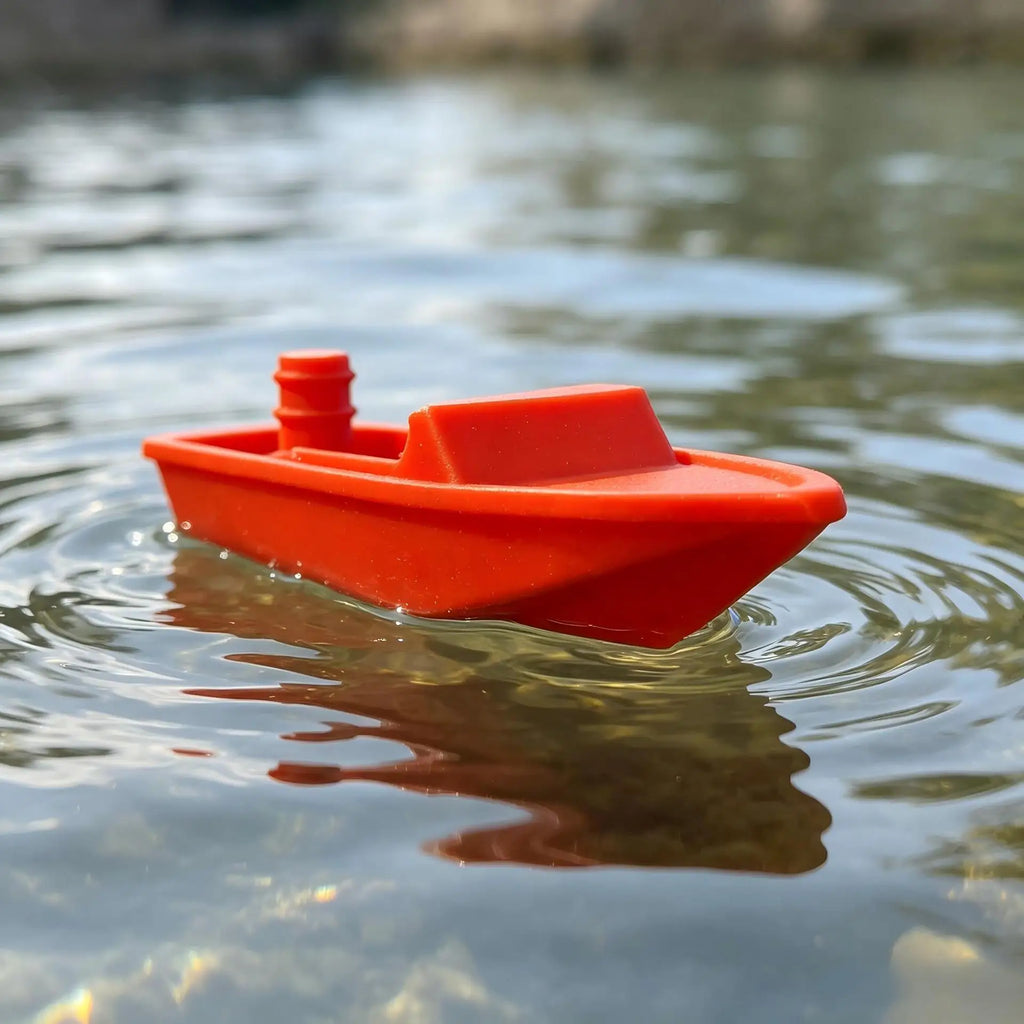 Balloon Powered Race Boats Toy 3D Printed DIY Water Racing Ship Ornaments Home Experiment Toy Home Outdoor Pool River Game Gifts Oasis Select Red without balloon 16.6 5.5 4.2cm